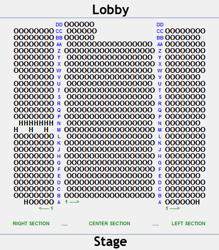 Jim Stafford Theater Seating Chart